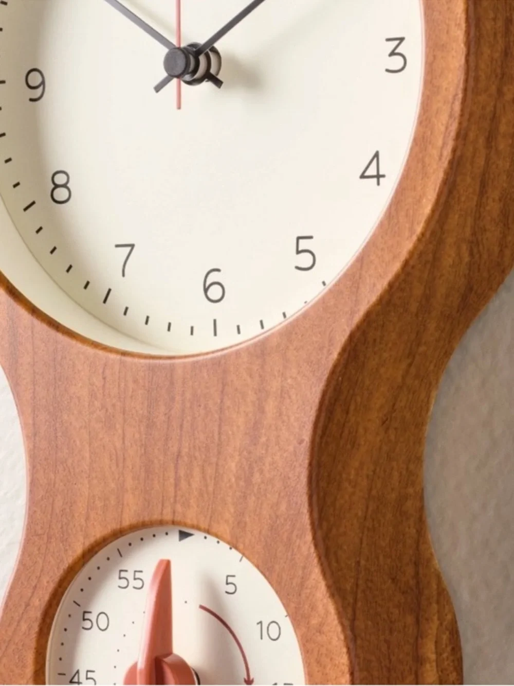 Faux Wood and Brass Kitchen Clock and Timer - Hearth & Hand™ with Magnolia